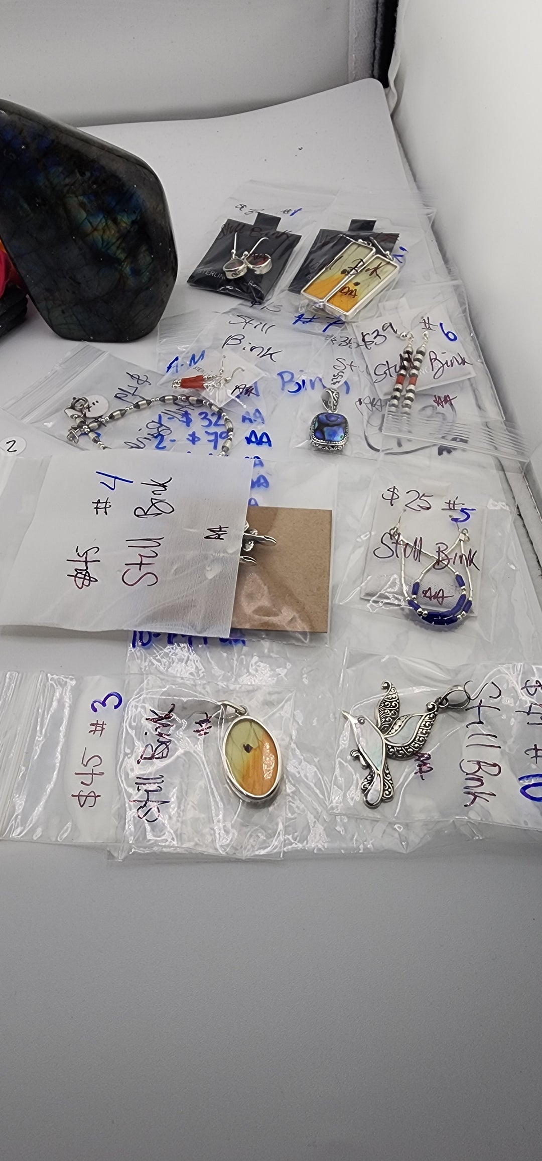 RESERVED FOR: Still Bink - 6/24/2025 tiktok A.M Live Show - 10 Sterling Silver Items