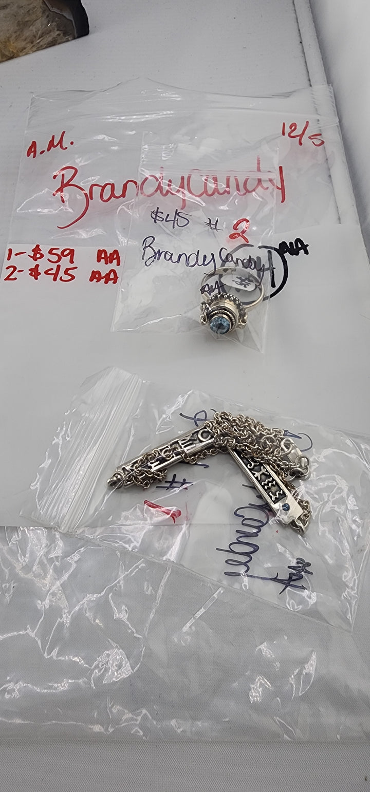 AM SHOW 48HR RESERVED FOR: Brandycandy - 12/5/2025 FL tiktok Live Show - 2 Sterling Silver Items