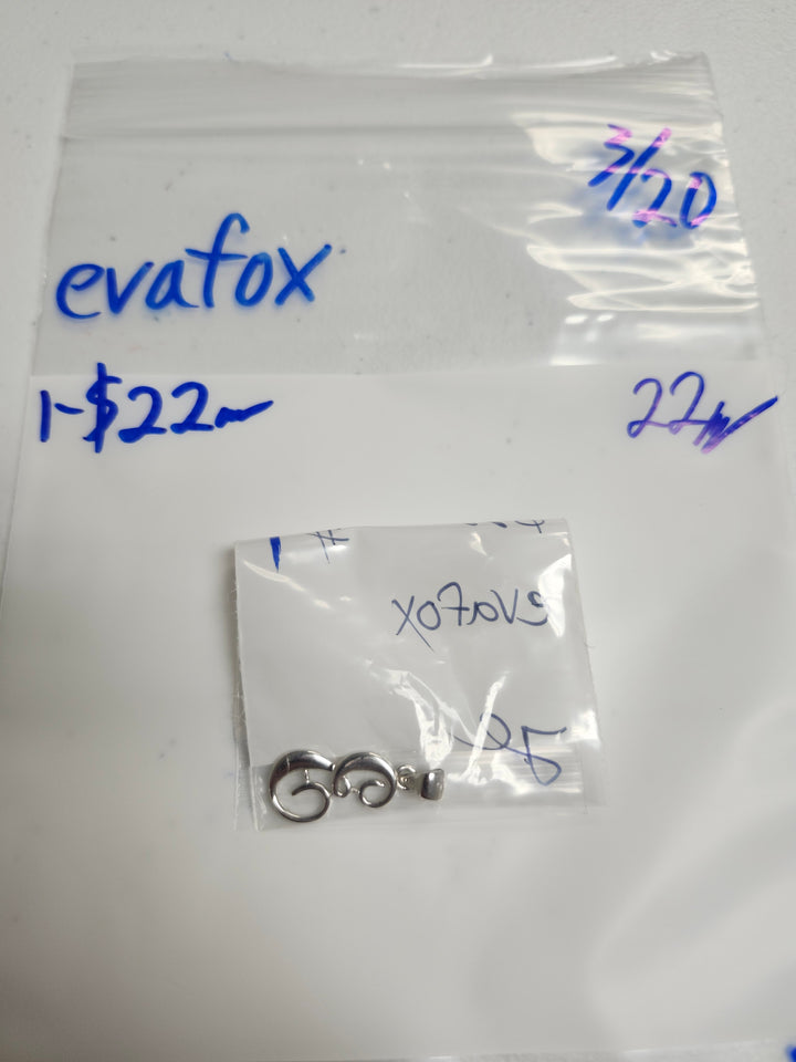 RESERVED FOR: evafox - 3/20/2025 Live Show - 1 Sterling Silver Items