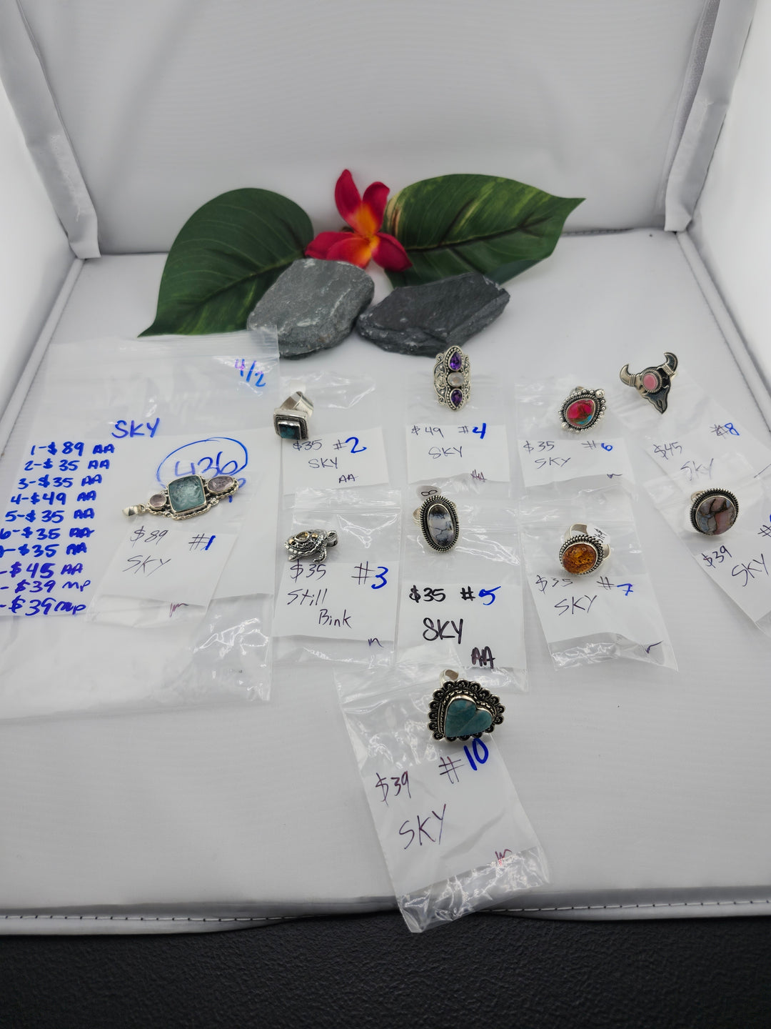 RESERVED FOR: SKY- 4/2/2025 Tiktok Live Show - 10 Sterling Silver Items
