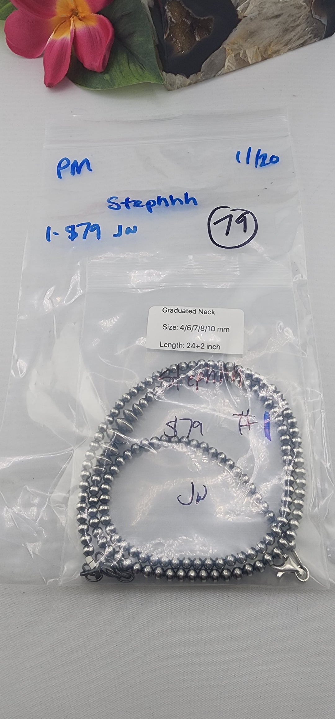 PM SHOW 48HR - RESERVED FOR:  Stephhh- 11/20/2025 tiktok Live Show - 1  Sterling Silver Item