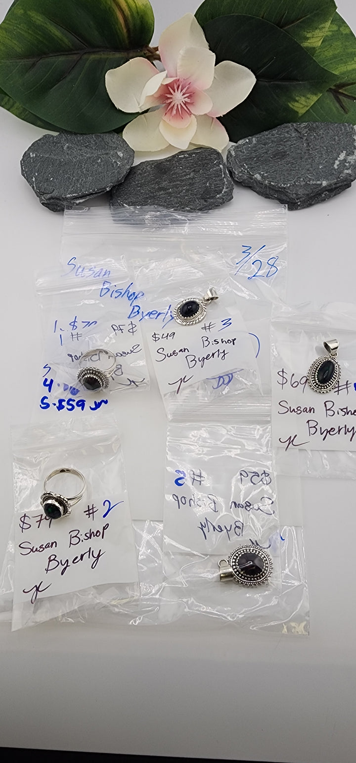 RESERVED FOR: Susan Bishop Byerly - 3/28/2025 tiktok Live Show - 5 Sterling Silver Items