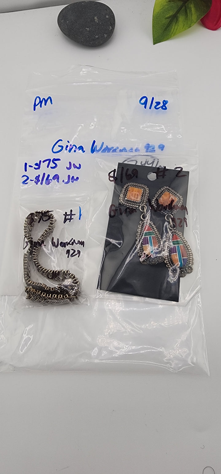 PM SHOW 48HR - RESERVED FOR: Gina Workman929 - 9/28/2025 FL tiktok Live Show - 2 Sterling Silver Items