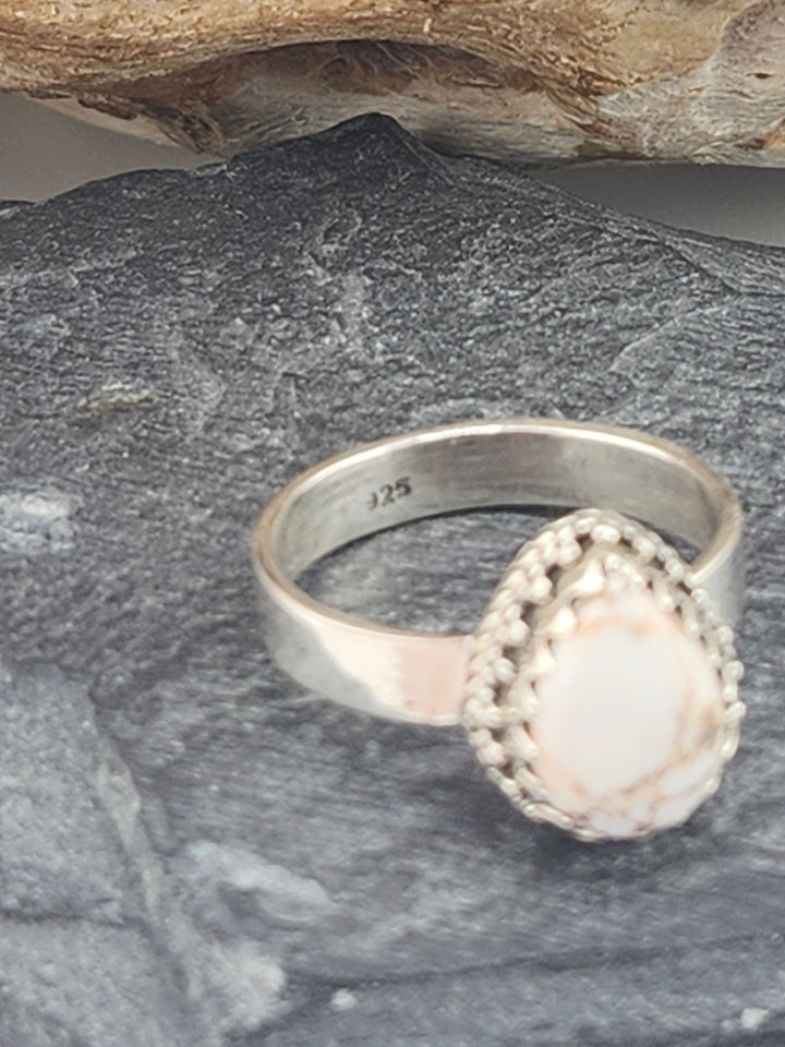 Wild Horse Jasper Dainty Ring