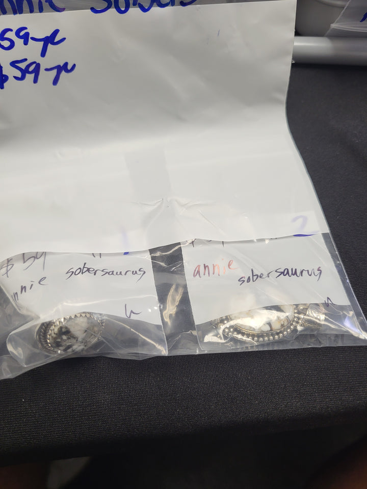 RESERVED FOR- annie sobersaurus  - 3/21/2025 Live Show - 2 Sterling Silver Items