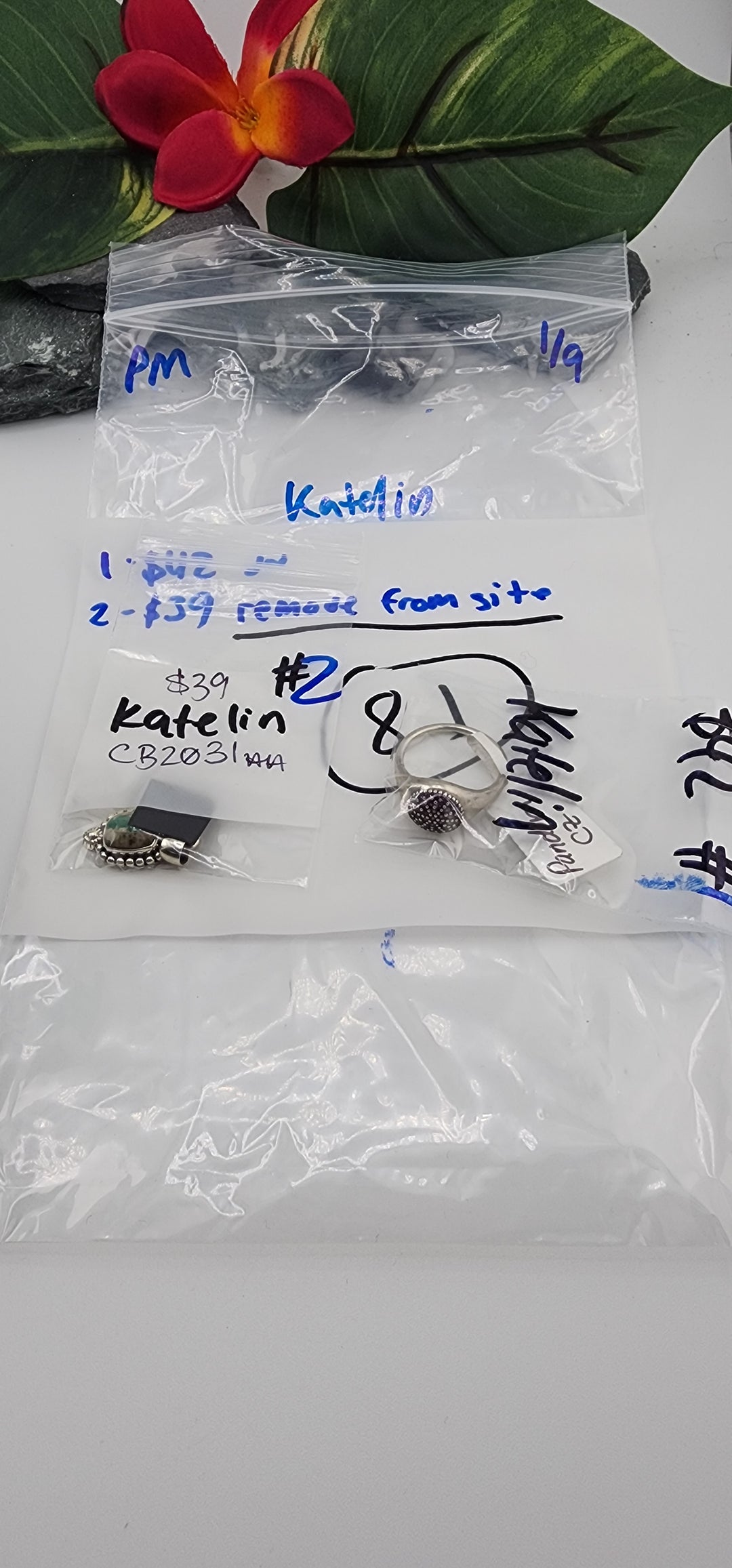 Custom sterling silver items - PM SHOW RESERVED FOR: Katelin - 1/9/2026 tiktok Live Show - 2 Sterling Silver Items
