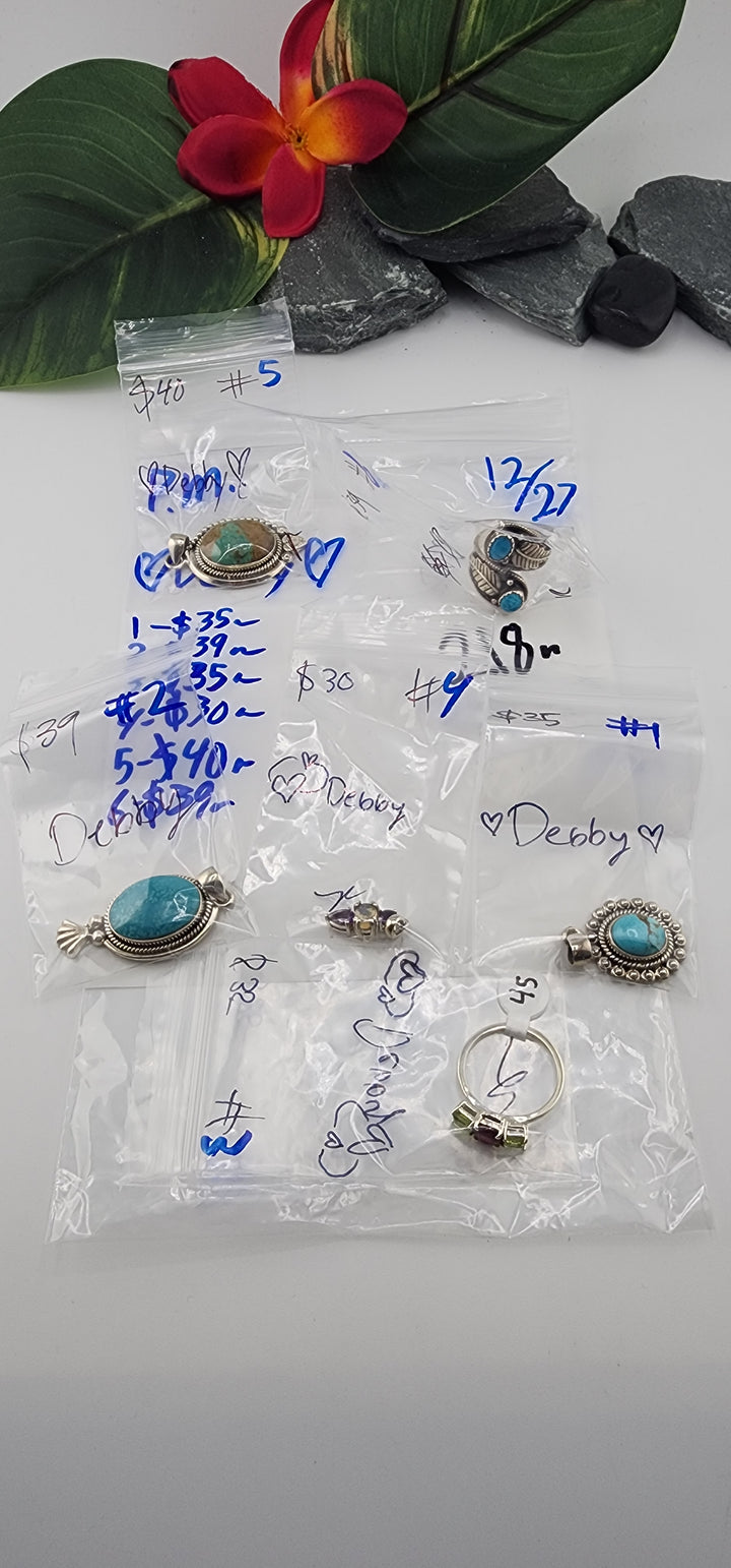 PM SHOW 48HR - RESERVED FOR: 💞Debby💞 - 12/27/2025 tiktok Live Show - 6 Sterling Silver Items