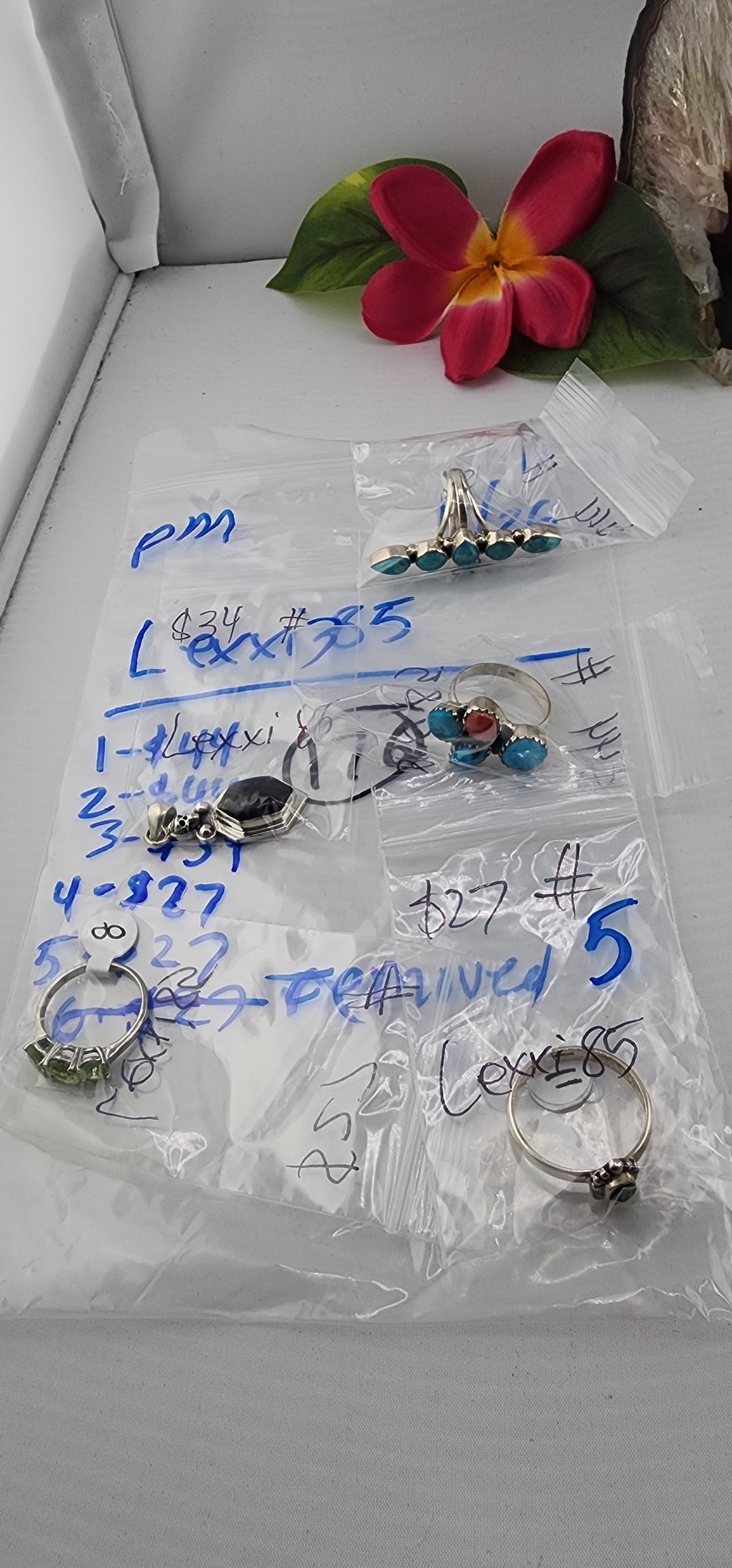 PM SHOW 48HR - RESERVED FOR: Lexxi85 - 11/26/2025 tiktok Live Show - 5 Sterling Silver Items