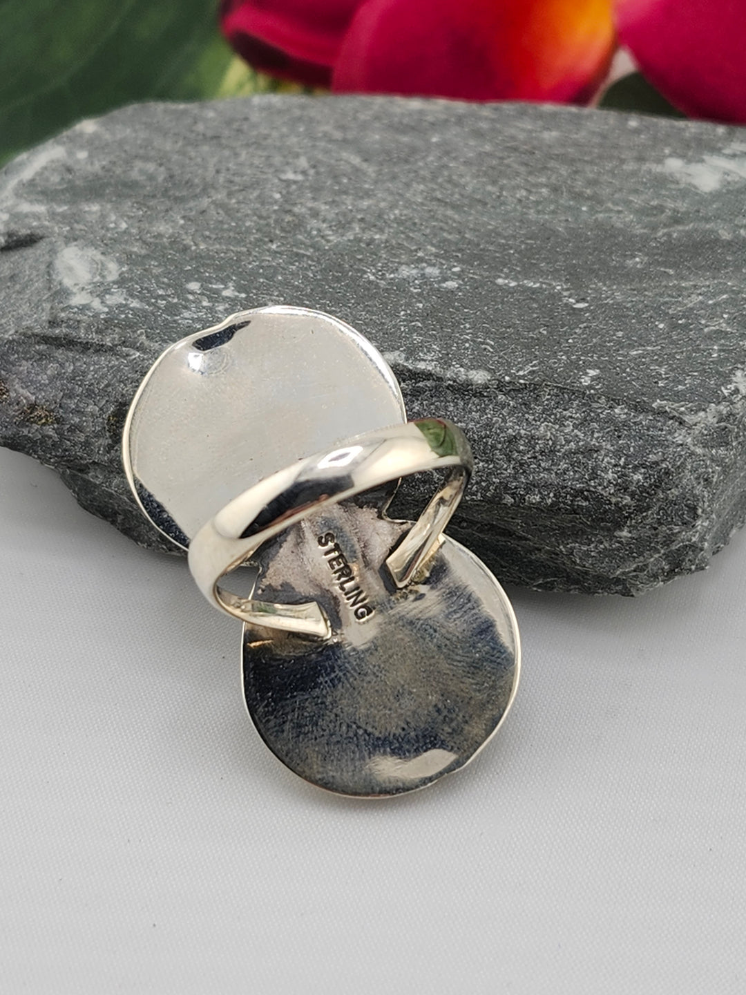 2 Stone Turquoise Ring Size 9.25