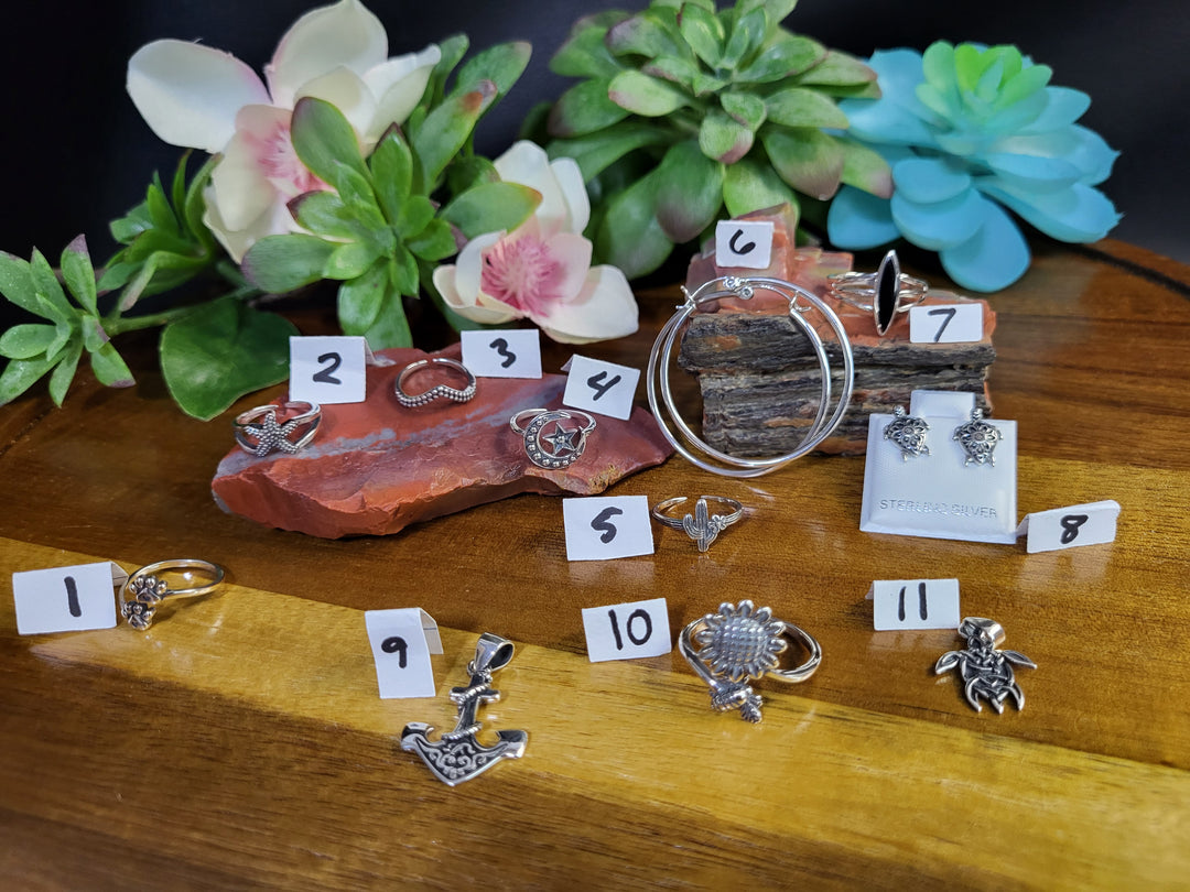 RESERVED FOR: Angela A 7/13/24- 11 Sterling Silver Items