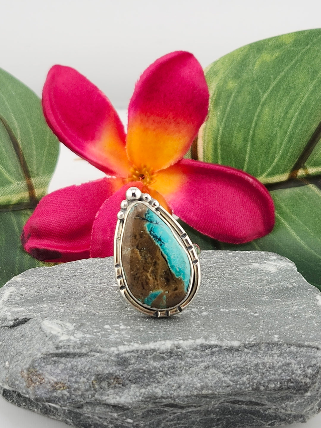 Opalized Wood Ring Size 7.25