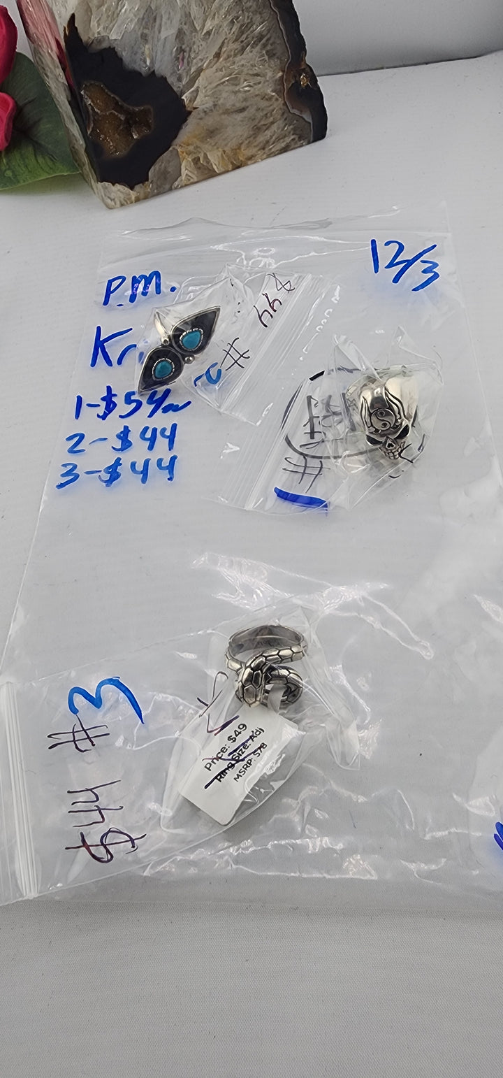 PM SHOW 48HR - RESERVED FOR: Kris - 12/3/2025 tiktok Live Show - 3 Sterling Silver Items