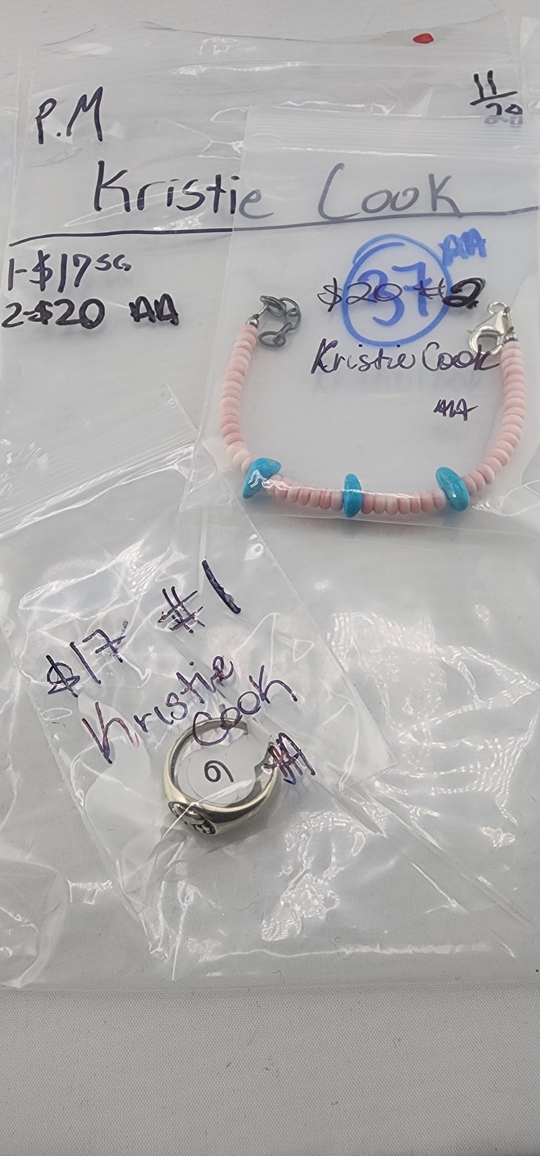 PM SHOW 48HR - RESERVED FOR: Kristie Cook - 11/28/2025 tiktok Live Show - 2 Sterling Silver Items