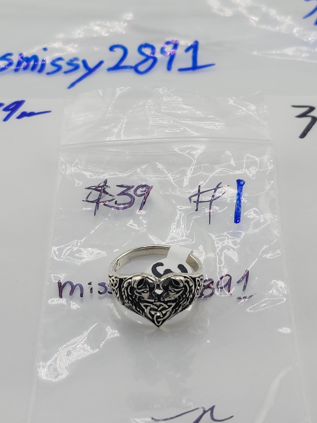 RESERVED FOR: missmissy2891 - 5/29/2025 tiktok Live Show - 1 Sterling Silver Items