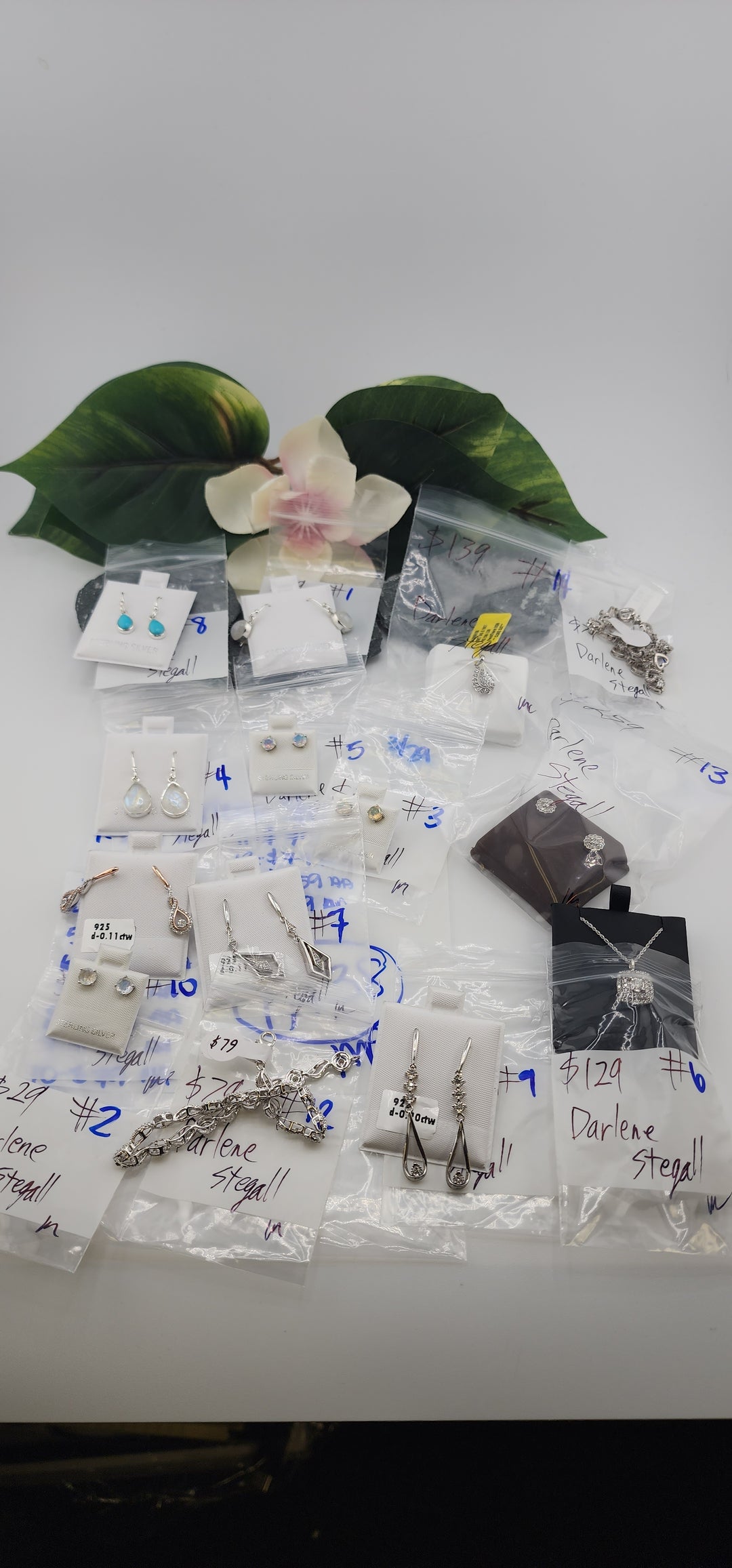 RESERVED FOR: Darlene Stegall - 3/29/2025 The Collective Boutique App Live Show - 14 Sterling Silver Items