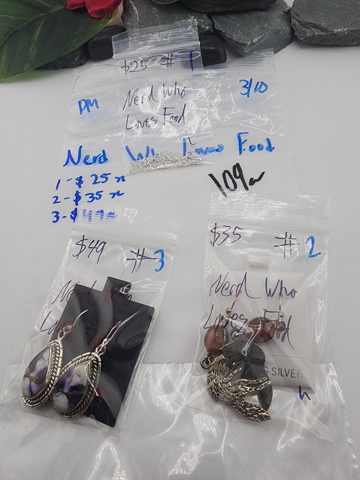 Nerd Who Loves Food - 3/10/26 - 3 925 Sterling Silver Items