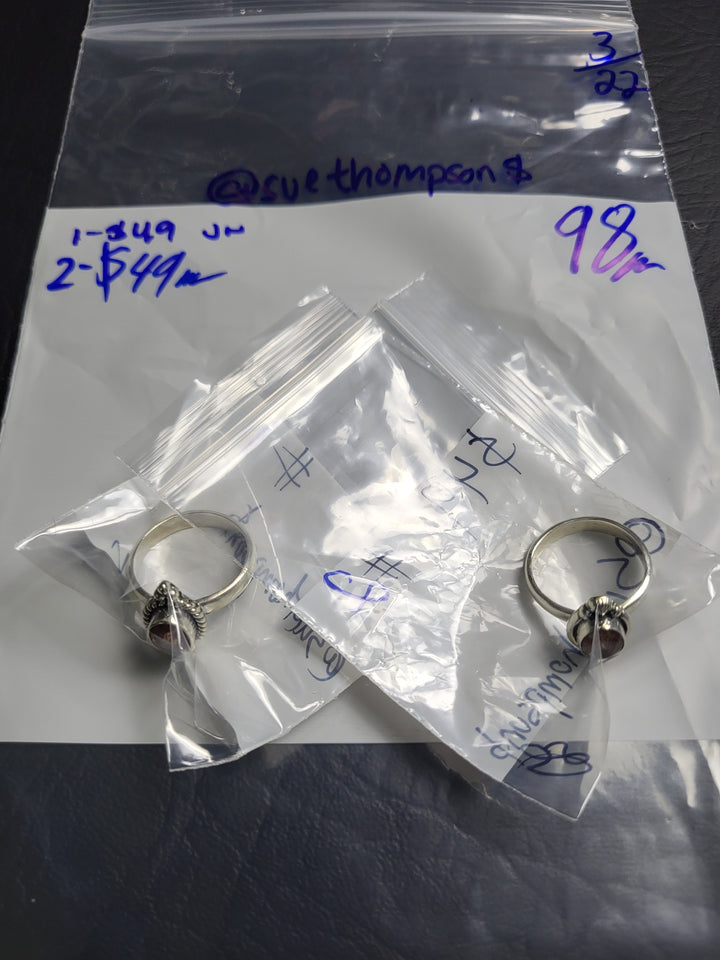 RESERVED FOR: @suethompson$  - 3/22/2025 Live Show - 2 Sterling Silver Items