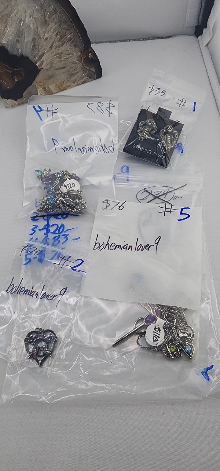 PM SHOW 48HR - RESERVED FOR:  bohemianlover9- 11/29/2025 tiktok Live Show - 4 Sterling Silver Items
