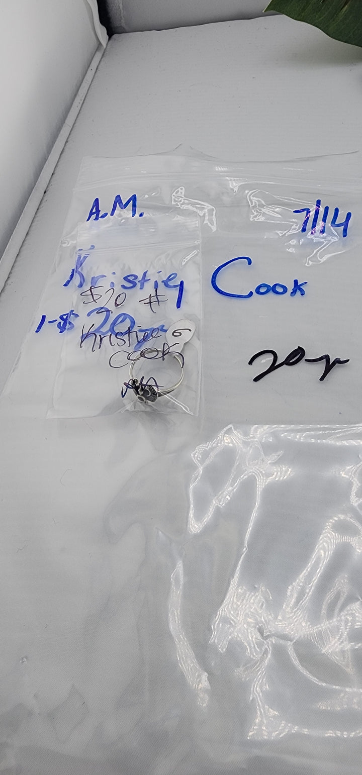 AM SHOW 48HR - RESERVED FOR: Kristie Cook - 7/14/2025 FL tiktok Live Show - 1 Sterling Silver Items