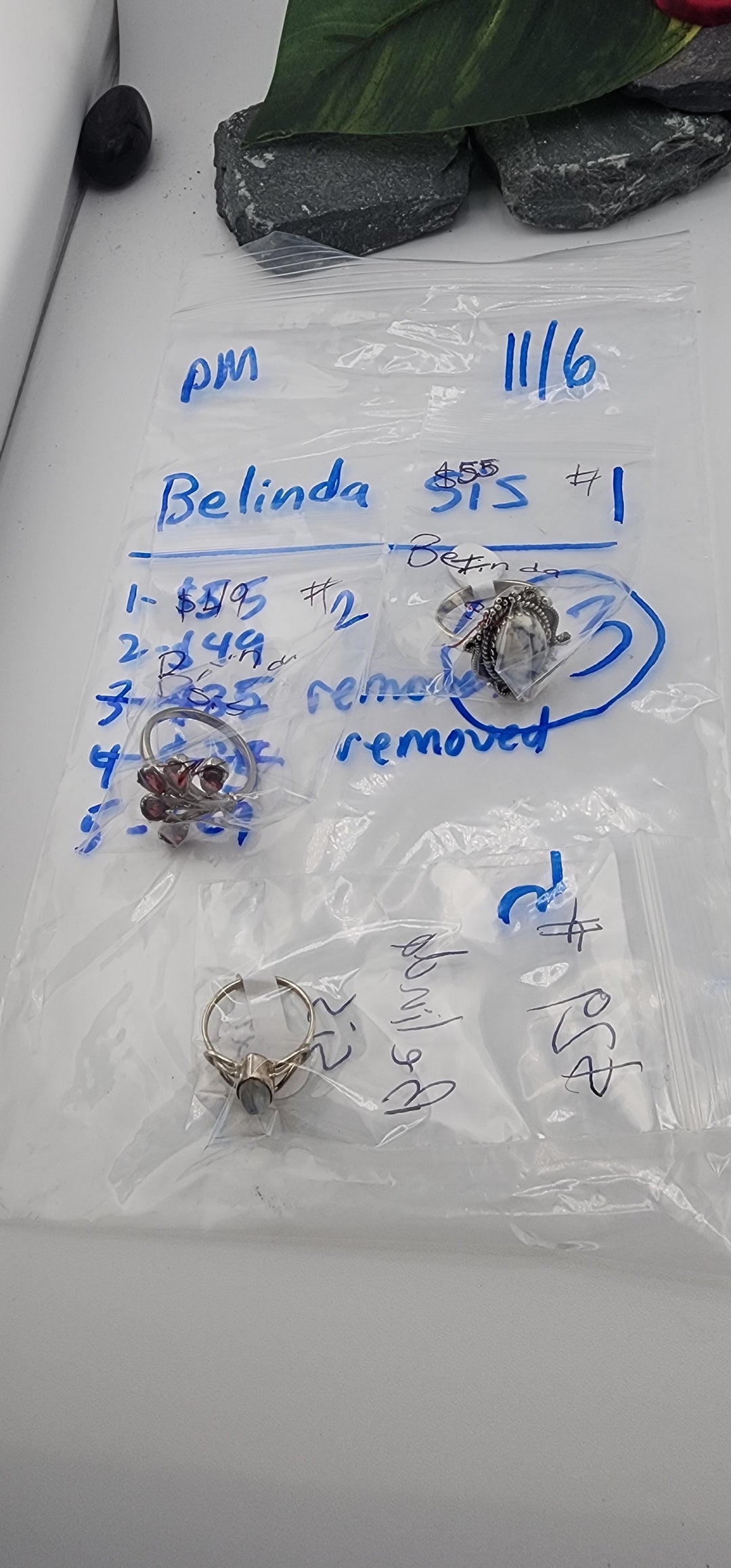 PM SHOW 48HR - RESERVED FOR: Belinda sis - 11/6/2025 tiktok Live Show - 3 Sterling Silver Items