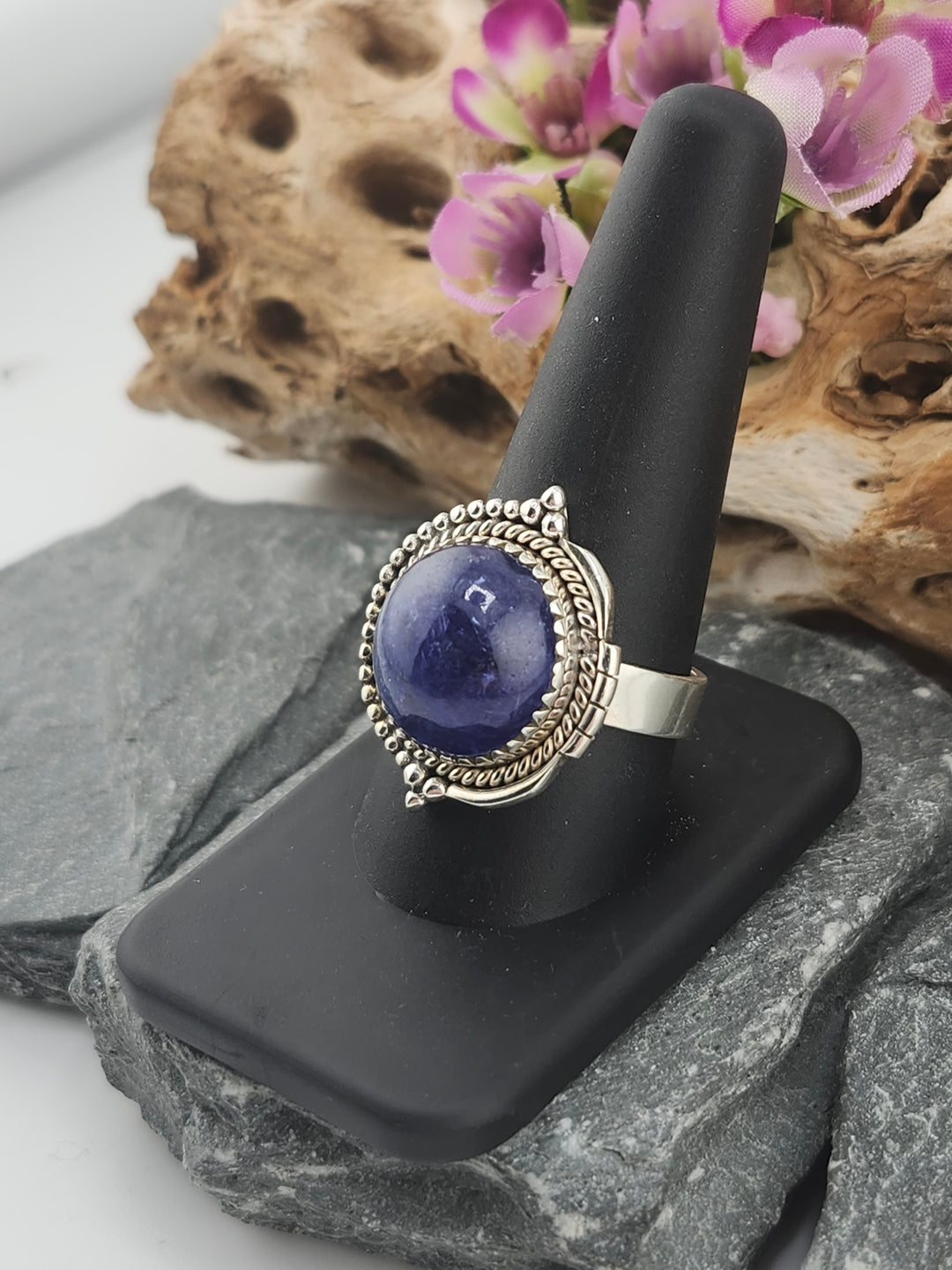 Tanzanite Round Ring Size 10
