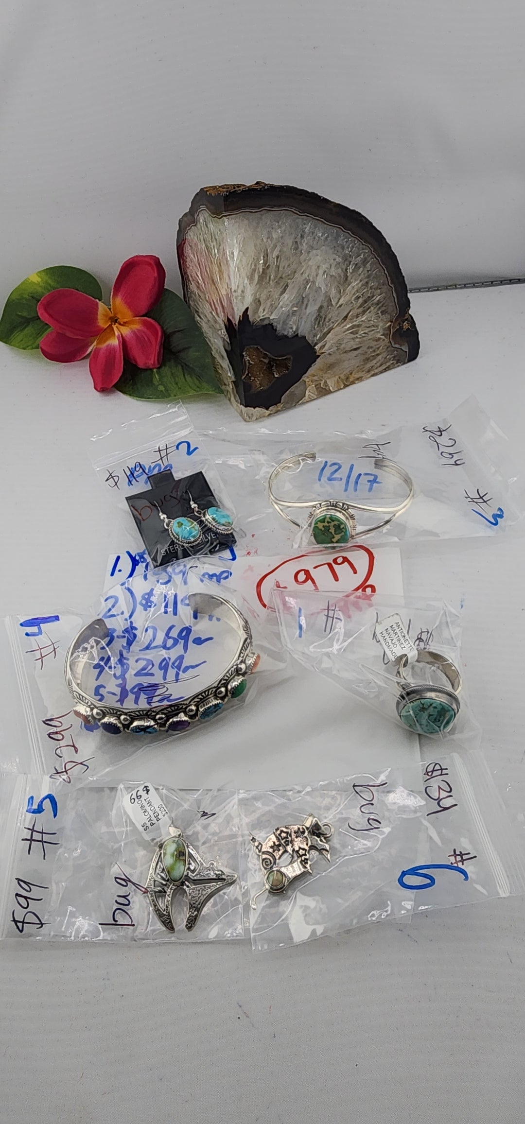 PM SHOW 48HR - RESERVED FOR: bug - 12/17/2025 tiktok Live Show - 6 Sterling Silver Items
