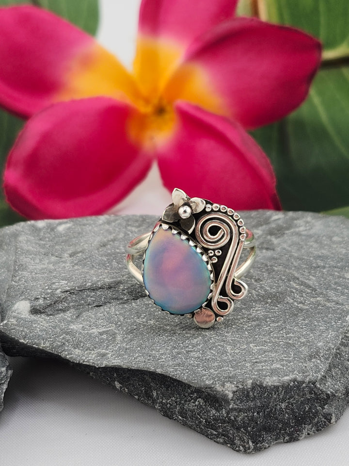 Aurora Opal Ring Size 8.75
