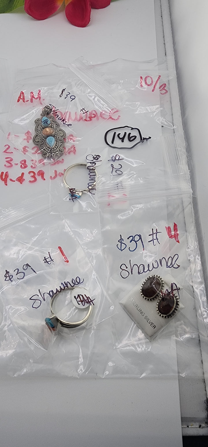 AM SHOW 48HR RESERVED FOR: Shawnee  - 10/3/2025 FL tiktok Live Show -  4 Sterling Silver Items