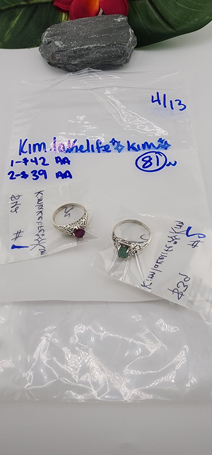 RESERVED FOR: kim.lakelife ✨️kim✨️- 4/13/2025 tiktok Live Show -2 Sterling Silver Items
