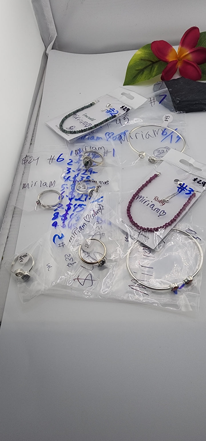 48HR - RESERVED FOR: miriam❤️🍒 - 6/13/2025 FL tiktok Live Show - 9 Sterling Silver Items