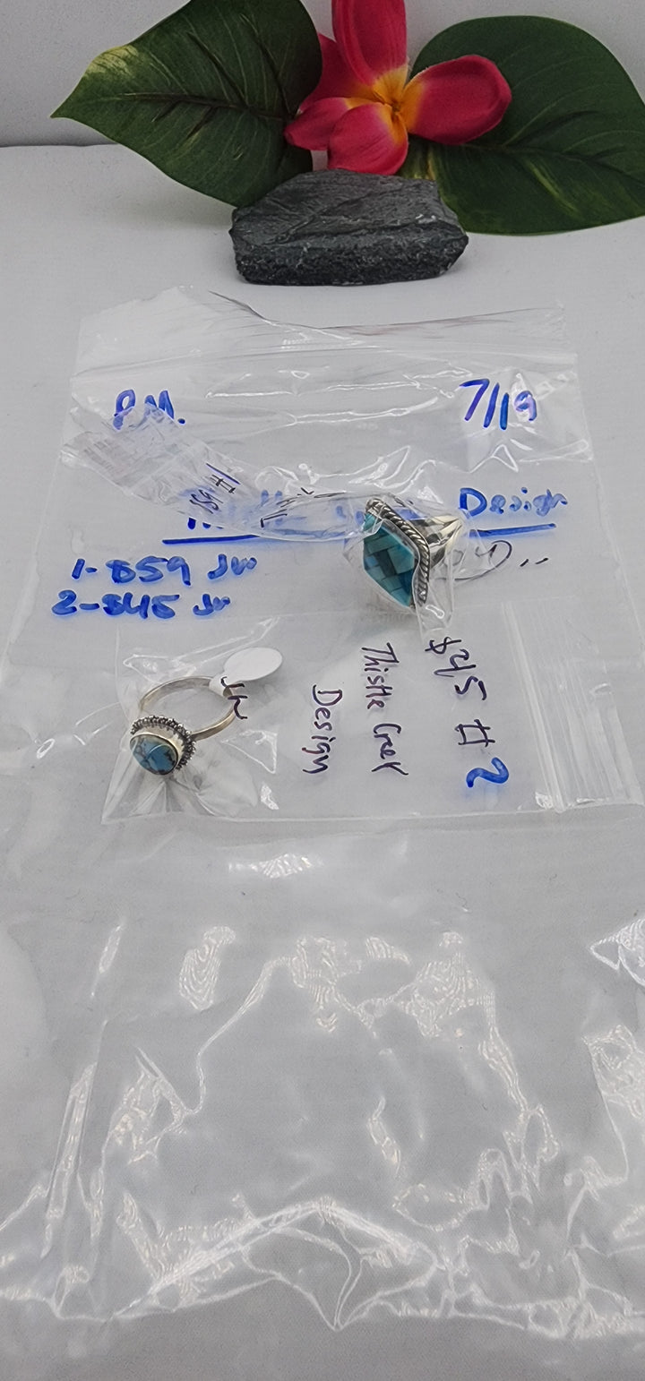 PM SHOW 48HR - RESERVED FOR:  Thistle Creek Design- 7/17/2025 FL tiktok Live Show -  2 Sterling Silver Items