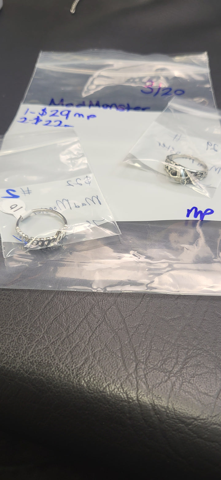 RESERVED FOR: MadMonster  - 3/20/2025 Live Show -  Sterling Silver Items