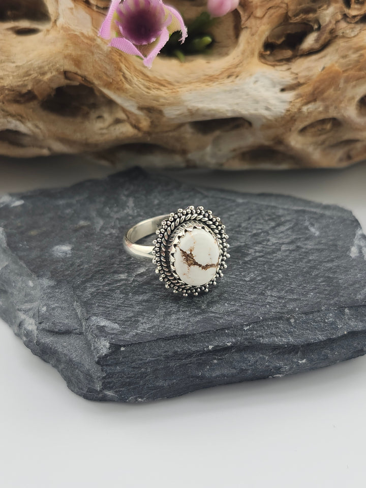 Wild Horse Jasper Dainty Ring