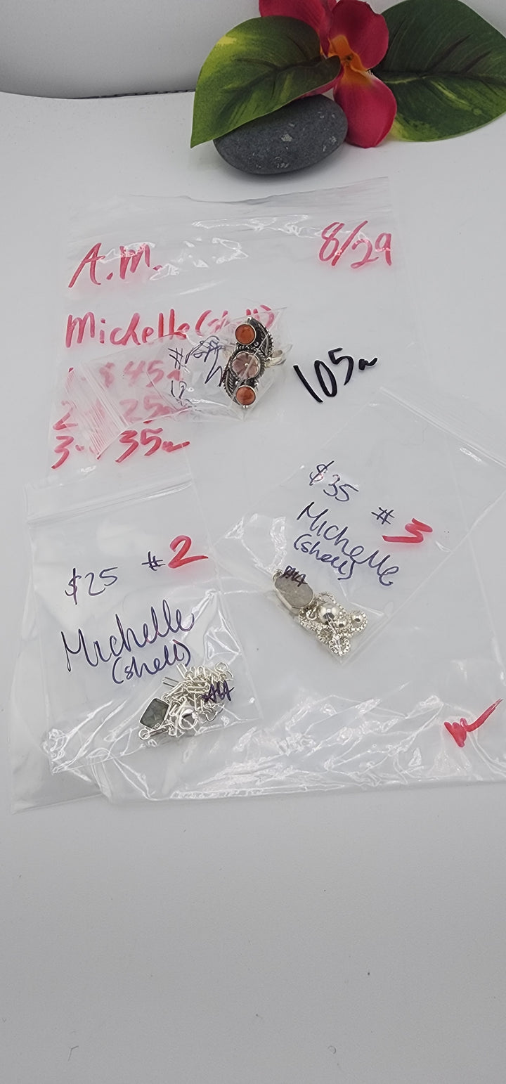 AM SHOW 48HR - RESERVED FOR: Michelle 🐚 - 8/29/2025 FL tiktok Live Show - 3 Sterling Silver Items