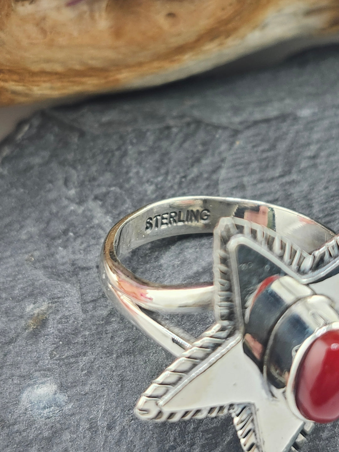Red Italian Coral Ring