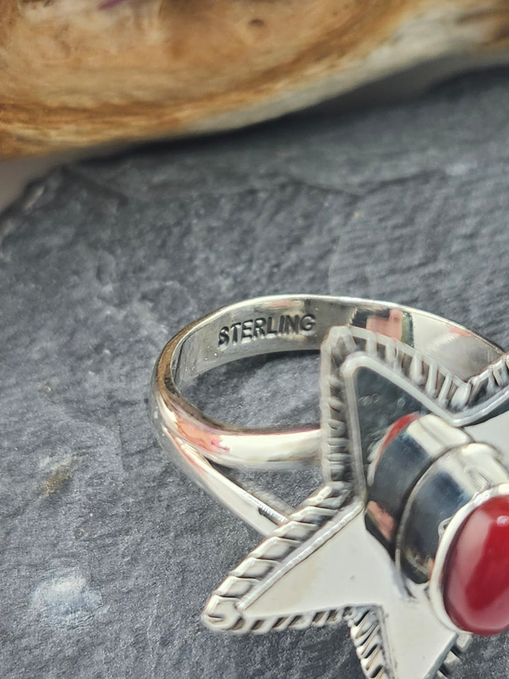 Red Italian Coral Ring