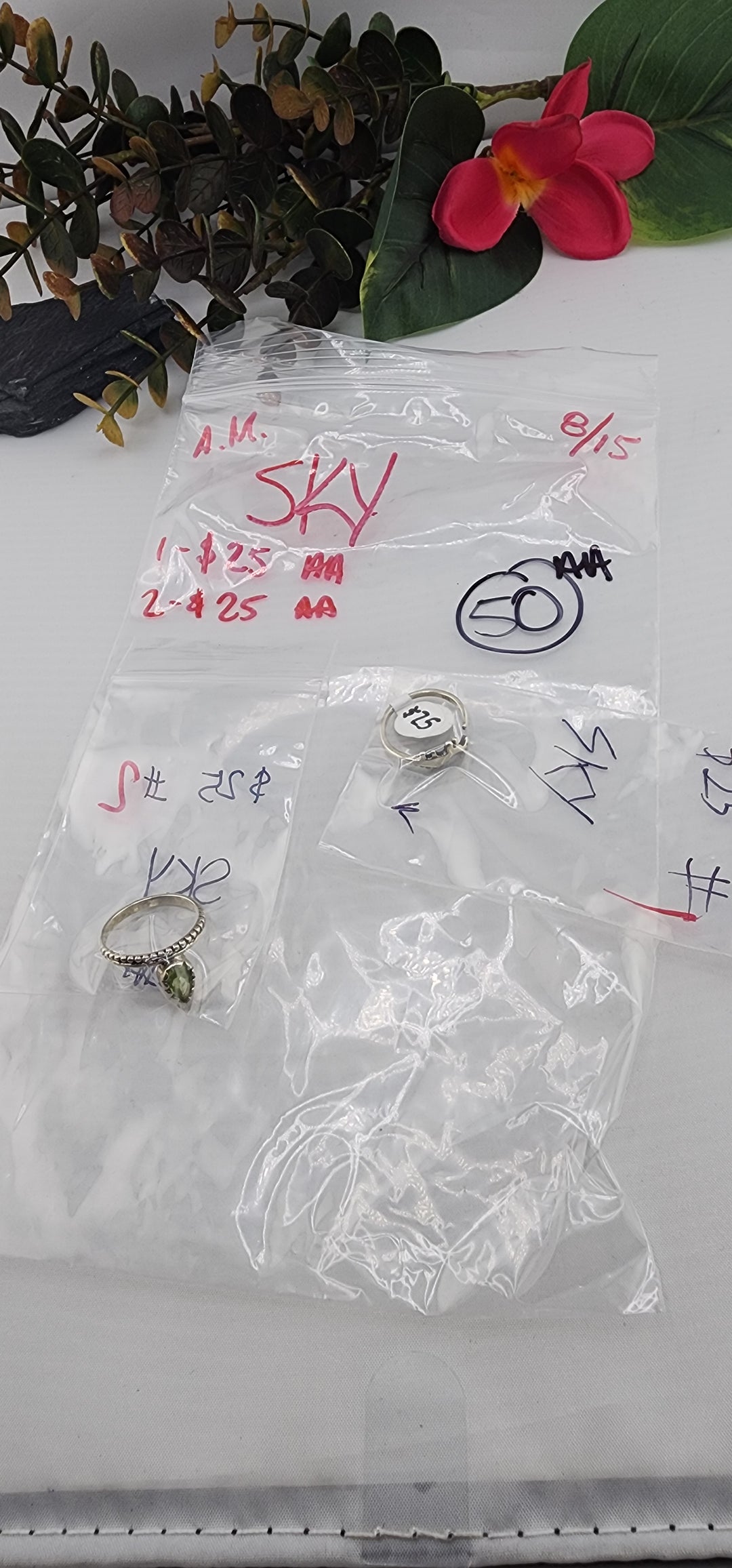AM SHOW 48HR - RESERVED FOR: SKY  - 8/15/2025 FL tiktok Live Show - 2 Sterling Silver Items