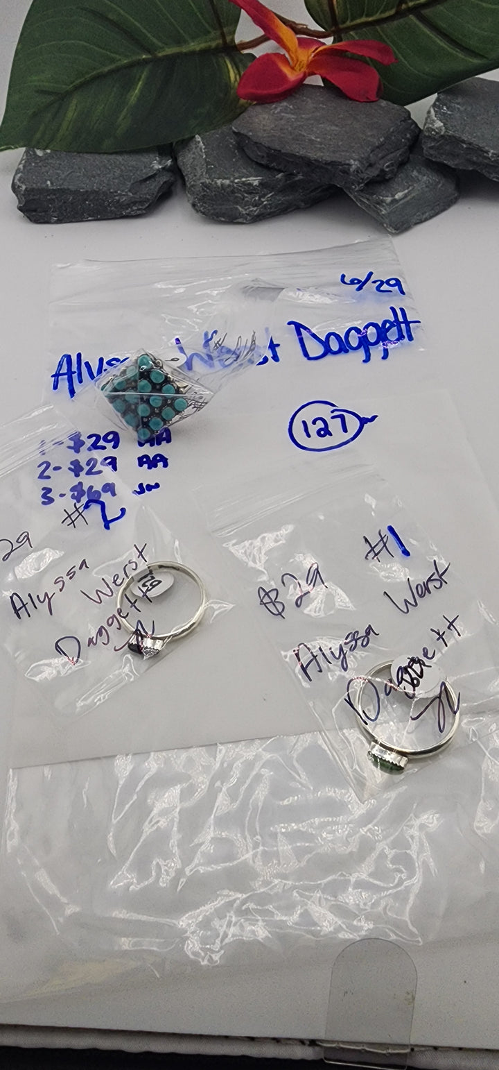 RESERVED FOR: Alyssa Werst Daggett - 6/29/2025 tiktok Reservation Live Show -3 Sterling Silver Items