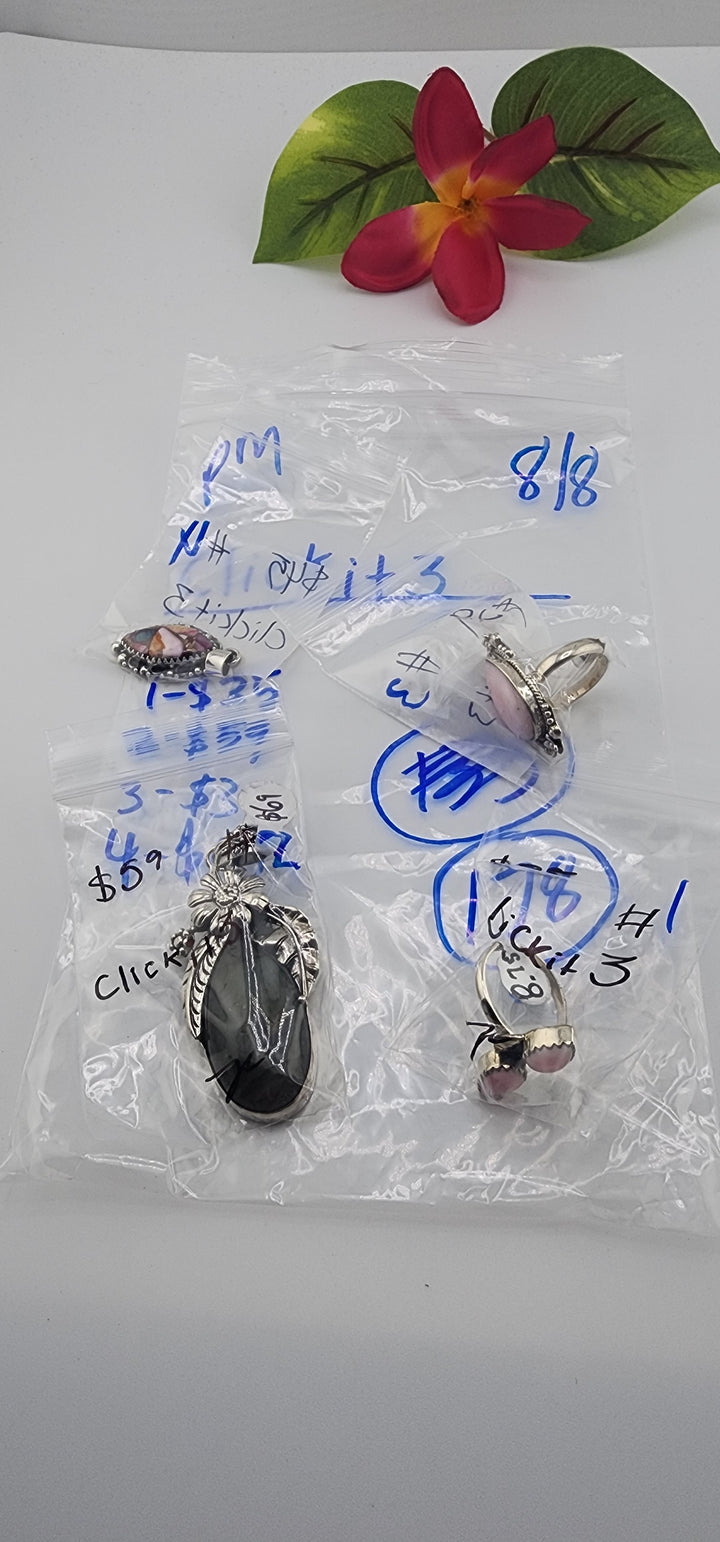 PM SHOW 48HR - RESERVED FOR: clickit3 - 8/8/2025 FL tiktok Live Show - 4 Sterling Silver Items