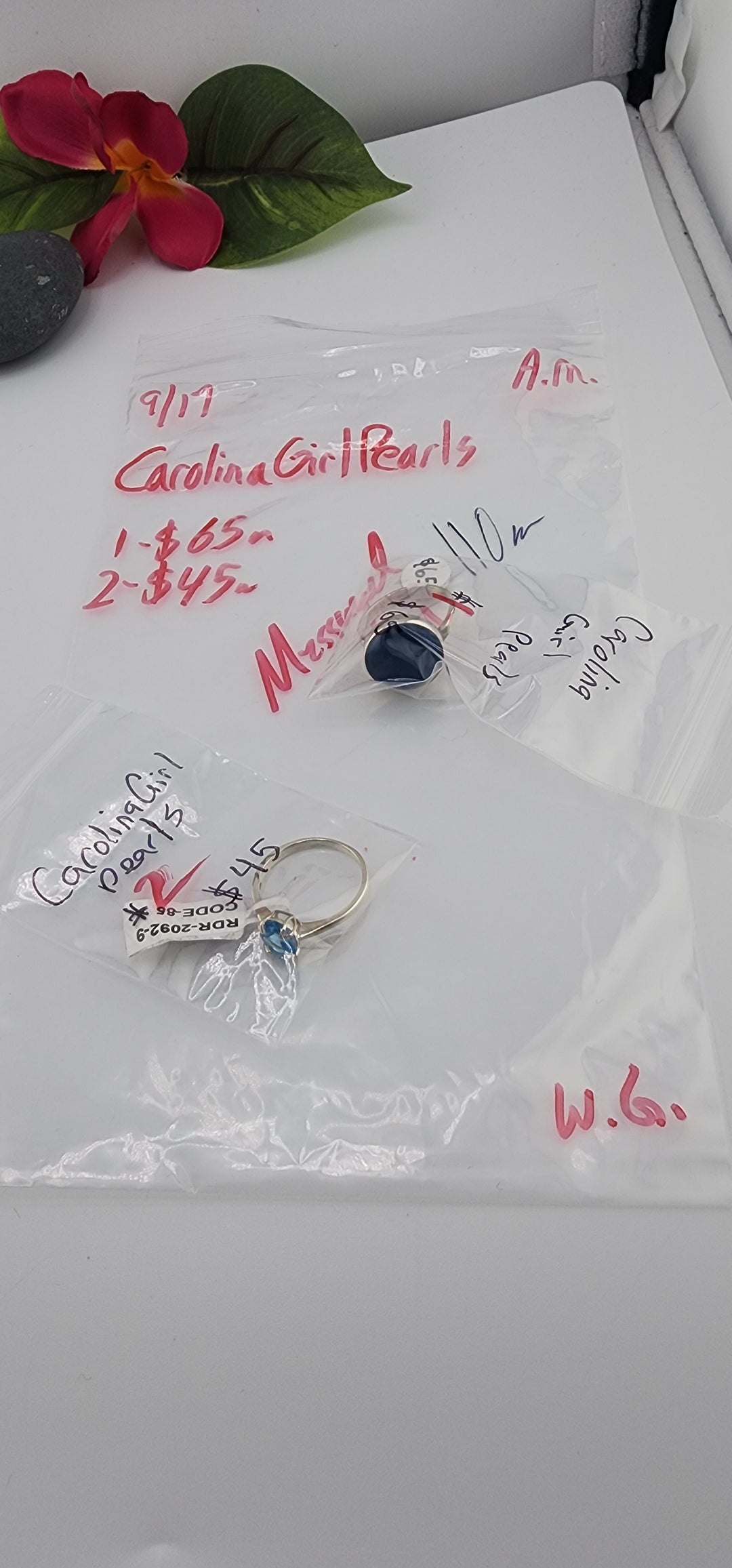 AM SHOW 48HR - RESERVED FOR: CarolinaGirlPearls - 9/17/2025 FL tiktok Live Show - 2 Sterling Silver Items