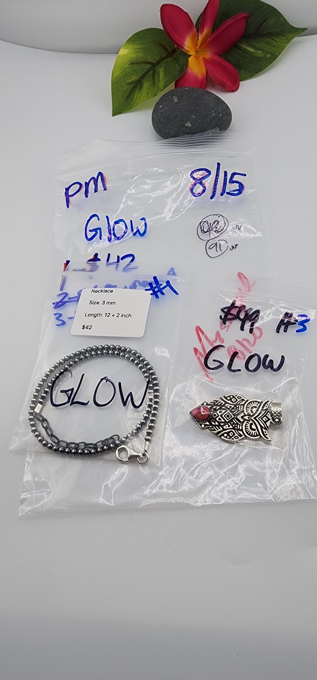 PM SHOW 48HR - RESERVED FOR:  GLOW- 8/15/2025 FL tiktok Live Show -2  Sterling Silver Items