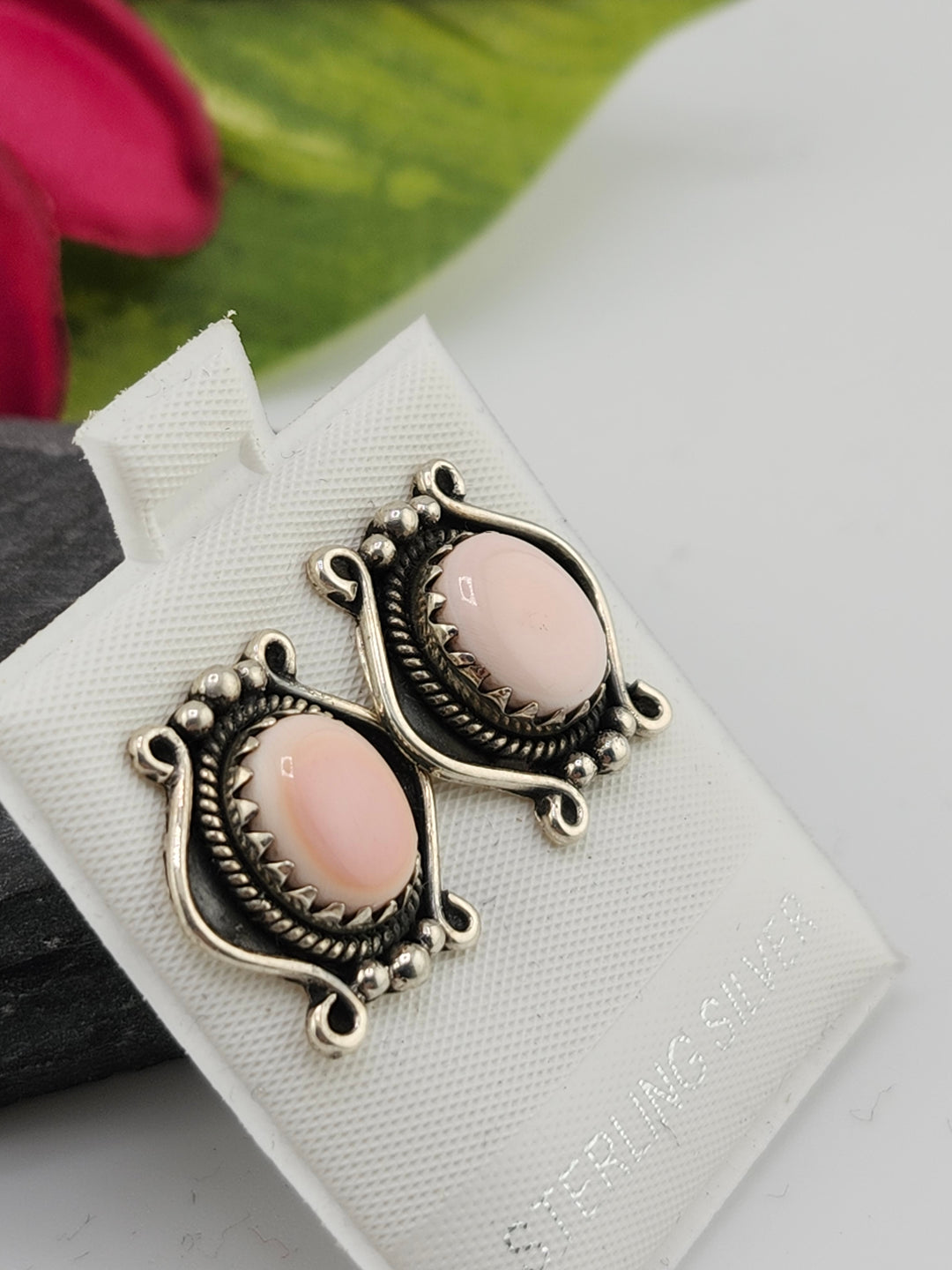 Queen Conch Stud 925 Sterling Silver Earrings