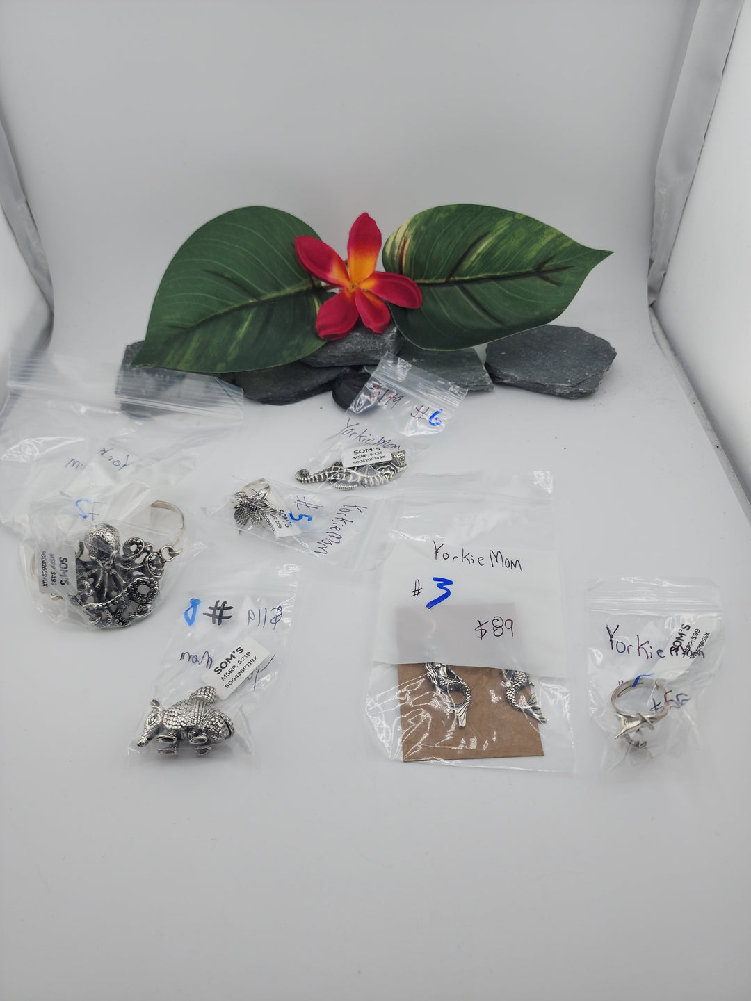 YorkieMom (2 BAGS) - 4/18/26 PM - 20 925 Sterling Silver Items