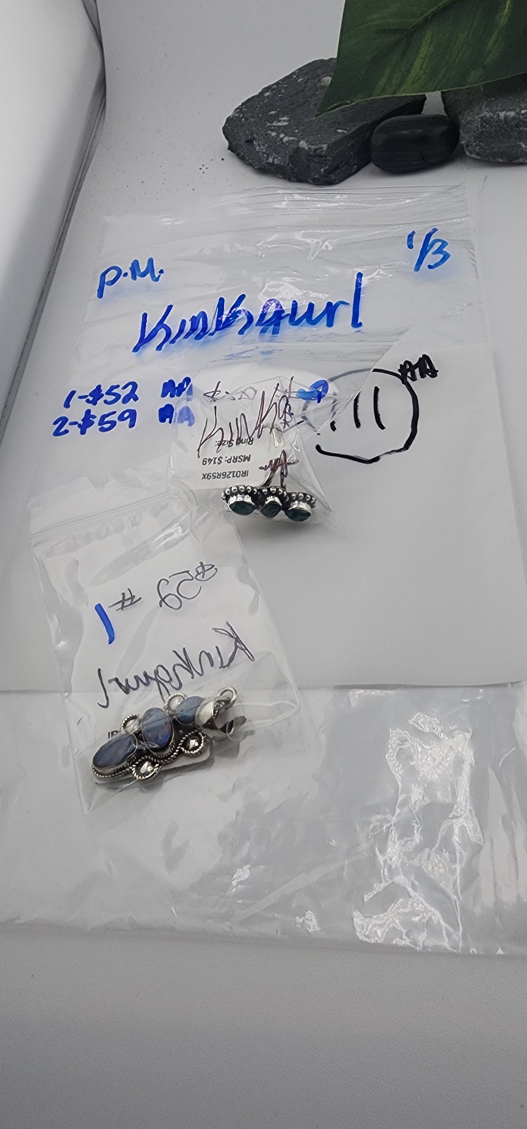 PM SHOW 48HR - RESERVED FOR: kinkgurl - 1/3/2026 tiktok Live Show - 2 Sterling Silver Items