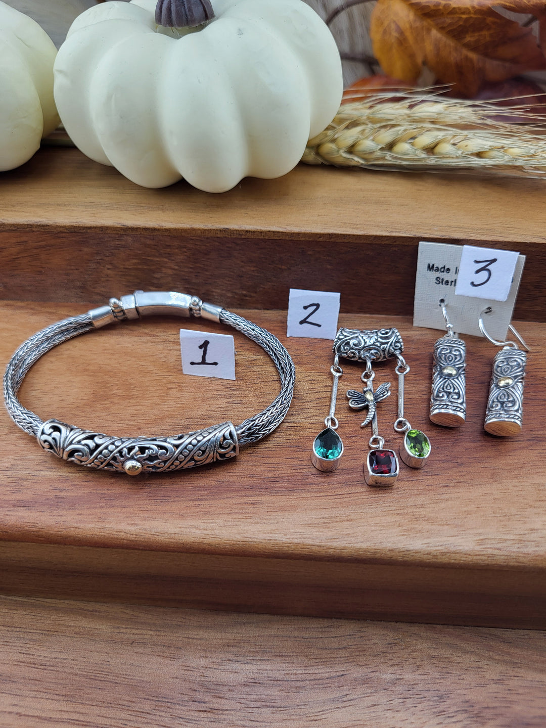 RESERVED FOR:  Andrea W -10/27/2024 - 3 Sterling Silver Items