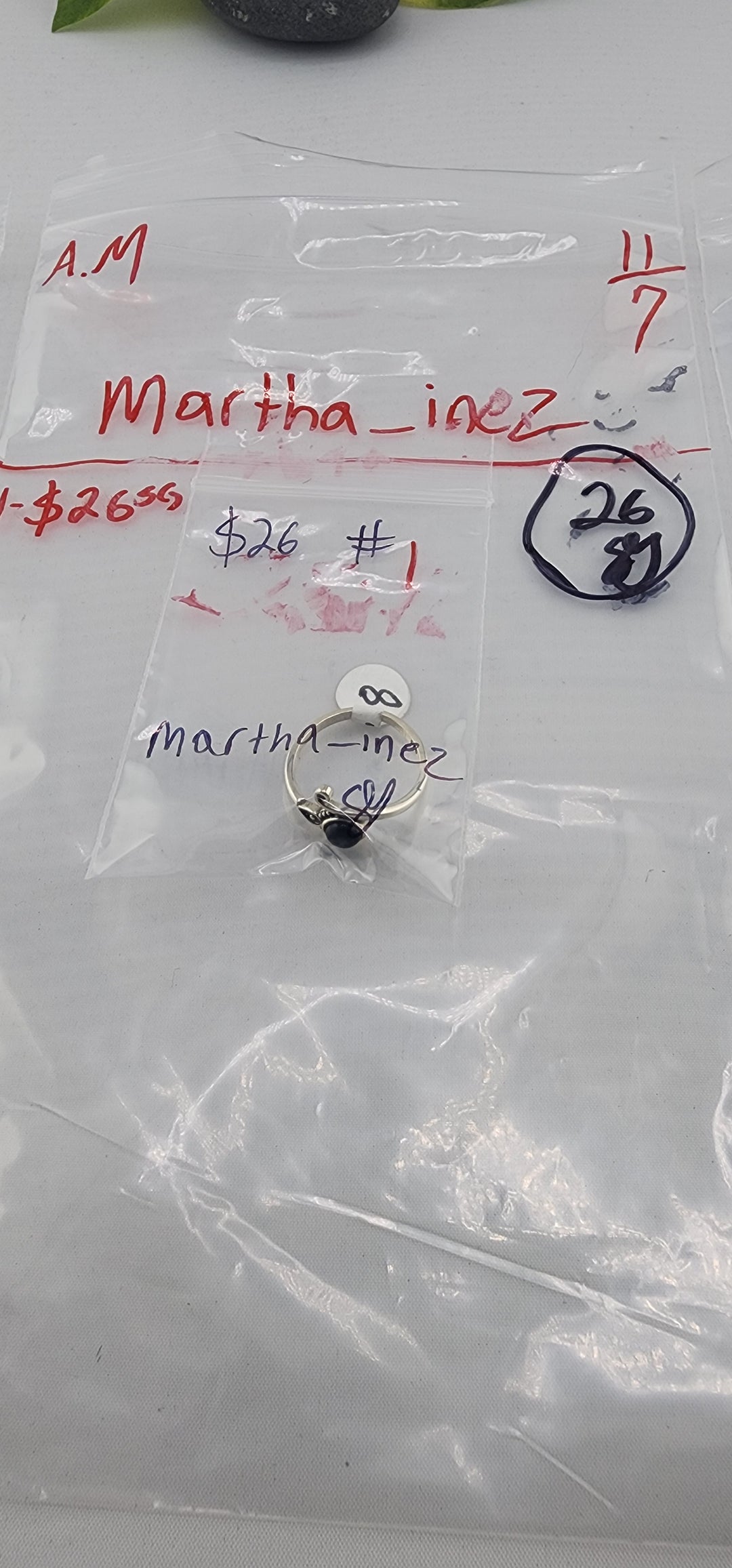 AM SHOW 48HR RESERVED FOR: martha_inez - 11/7/2025 FL tiktok Live Show - 1 Sterling Silver Items