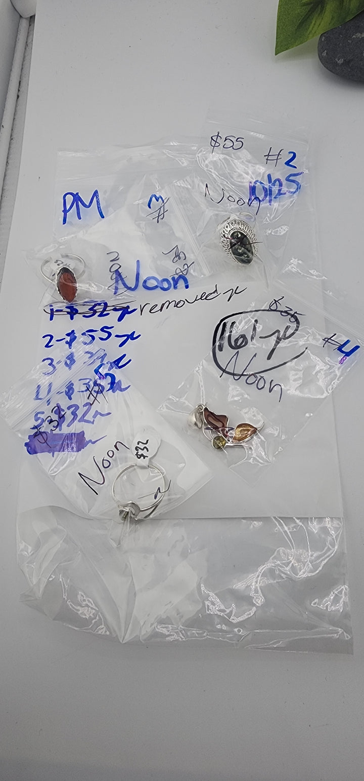 PM SHOW 48HR - RESERVED FOR: Noon - 10/25/2025 FL tiktok Live Show - 4 Sterling Silver Items