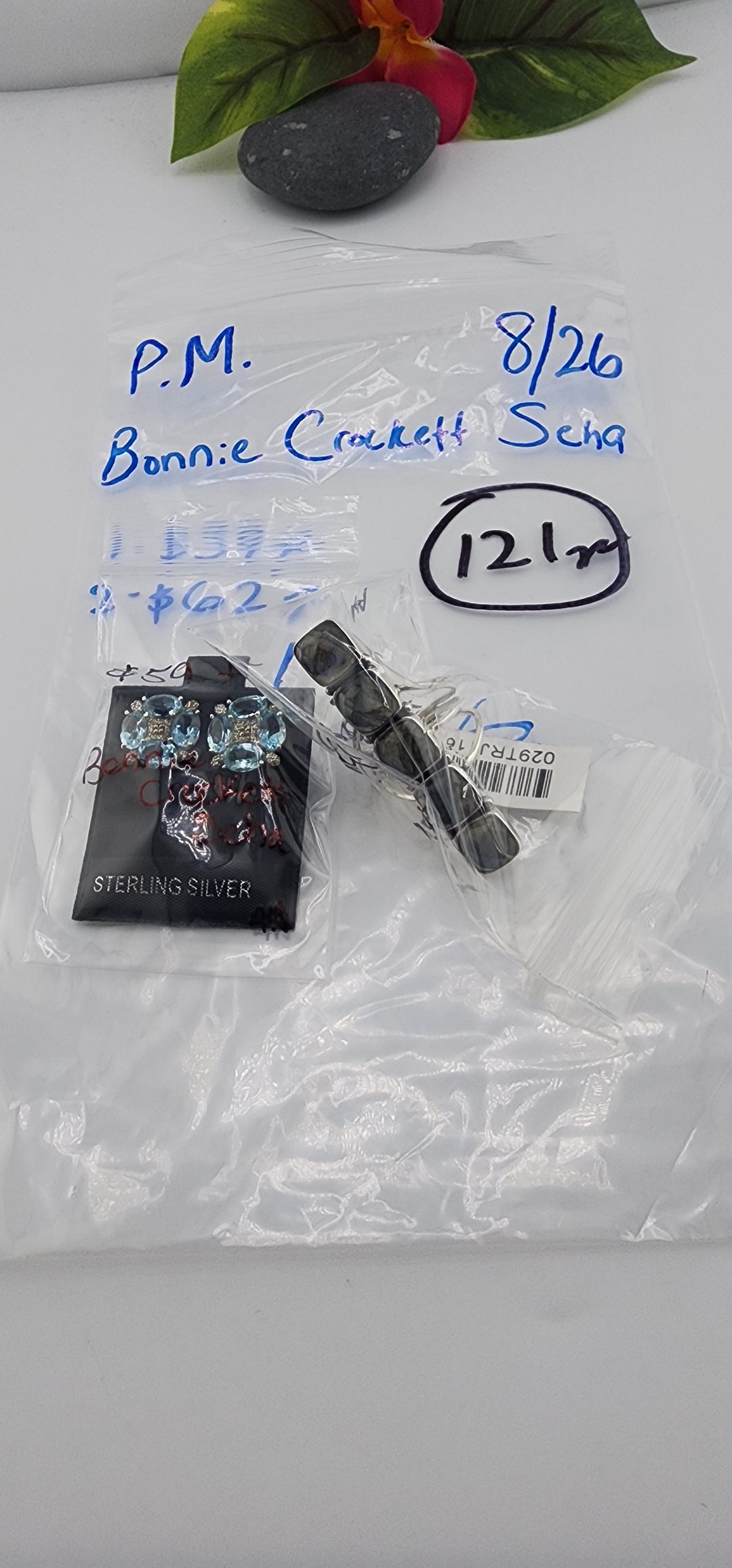 PM SHOW 48HR - RESERVED FOR: Bonnie Crockett Scha - 8/26/2025 FL tiktok Live Show - 2 Sterling Silver Items