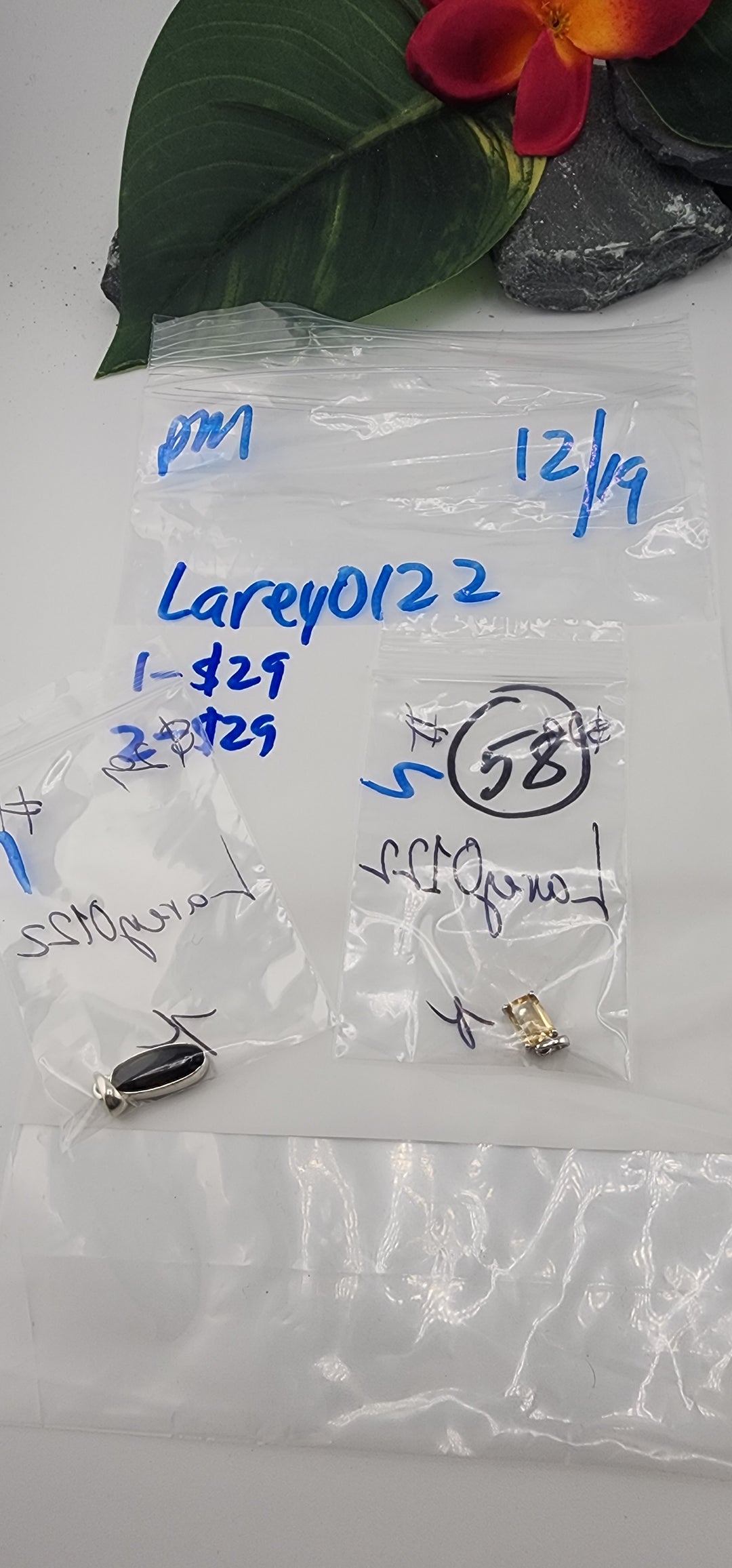 PM SHOW 48HR - RESERVED FOR:  Larey0122- 12/19/2025 tiktok Live Show -2 Sterling Silver Items