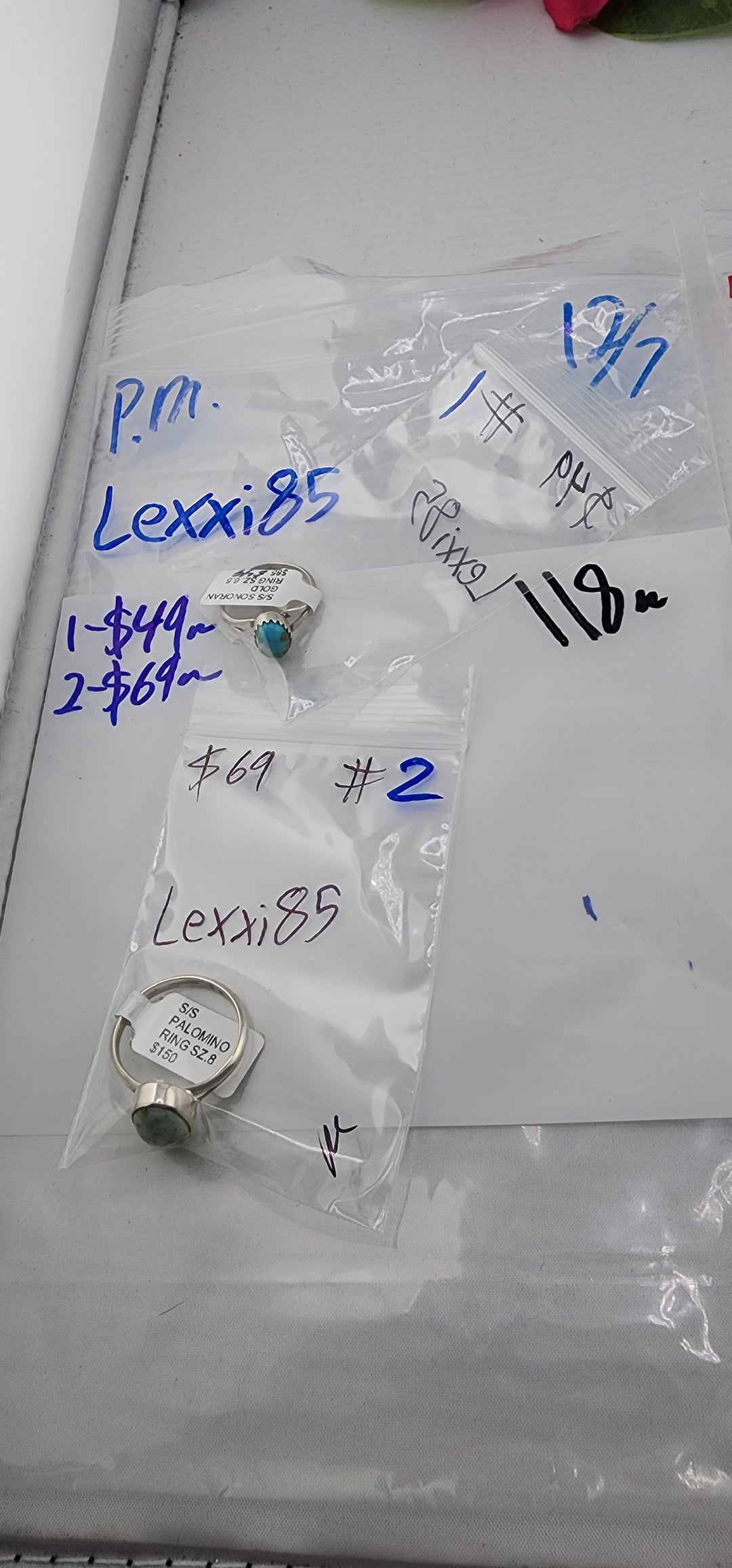 PM SHOW 48HR - RESERVED FOR: Lexxi85 - 12/7/2025 tiktok Live Show - 2 Sterling Silver Items